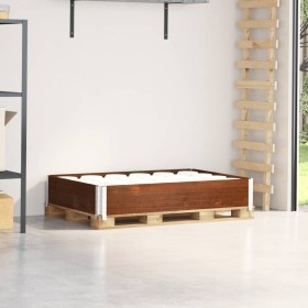 Solid pine wood pallet collar in brown, 120x80 cm. by , Loading platforms and pallets - Ref: Foro24-4010274, Price: 39,08 €, ...