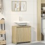 Set de muebles de baño 2 pzas madera contrachapada roble Sonoma de , Tocadores de baño - Ref: Foro24-849610, Precio: 77,91 €,...