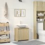 Set de muebles de baño 2 pzas madera contrachapada roble Sonoma de , Tocadores de baño - Ref: Foro24-849610, Precio: 77,91 €,...