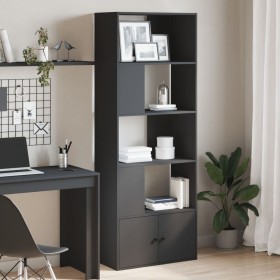 Estantería de madera de ingeniería negra 70x36x189 cm de , Librerías y estanterías - Ref: Foro24-3295318, Precio: 128,99 €, D...