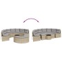 Set de sofá de jardín semicircular 3 pzas ratán sintético beige de , Sofás de exterior - Ref: Foro24-3262076, Precio: 607,27 ...