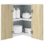 Armario de esquina madera ingeniería roble Sonoma 57x57x60 cm de , Armarios de cocina - Ref: Foro24-849625, Precio: 70,42 €, ...