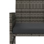 2-seater garden sofa with gray PE rattan table and stools by , Outdoor sofas - Ref: Foro24-317627, Price: 266,68 €, Discount: %