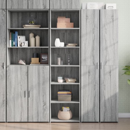 Aparador alto madera de ingeniería gris Sonoma 50x41x185 cm de , Aparadores - Ref: Foro24-3281685, Precio: 129,25 €, Descuent...