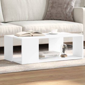 Mesa de centro madera de ingeniería blanca 89,5x48x30 cm de , Mesas de centro - Ref: Foro24-848150, Precio: 55,99 €, Descuent...