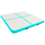 Esterilla inflable de gimnasia con bomba PVC verde 200x200x10cm de vidaXL, Esteras para pilates y yoga - Ref: Foro24-92696, P...