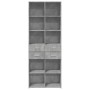 Aparador alto madera de ingeniería gris hormigón 70x42,5x185 cm de , Aparadores - Ref: Foro24-3281465, Precio: 185,55 €, Desc...