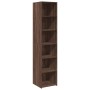 Aparador alto madera de ingeniería marrón roble 40x41x185 cm de , Aparadores - Ref: Foro24-3281672, Precio: 112,47 €, Descuen...