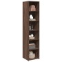 Aparador alto madera de ingeniería marrón roble 40x41x185 cm de , Aparadores - Ref: Foro24-3281672, Precio: 112,47 €, Descuen...