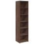 Tall brown oak veneer highboard 45x41x185 cm by , Sideboards - Ref: Foro24-3281679, Price: 119,99 €, Discount: %