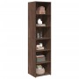 Tall brown oak veneer highboard 45x41x185 cm by , Sideboards - Ref: Foro24-3281679, Price: 119,99 €, Discount: %