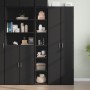 Tall black engineered wood sideboard 30x41x185 cm by , Sideboards - Ref: Foro24-846412, Price: 89,07 €, Discount: %