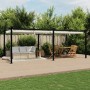 Cenador de jardín con techo retráctil aluminio crema 3x6 m de , Carpas y cenadores - Ref: Foro24-3217061, Precio: 769,99 €, D...