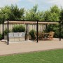 Cenador de jardín con techo retráctil taupe 3x6 m de , Carpas y cenadores - Ref: Foro24-3217063, Precio: 772,59 €, Descuento: %