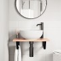 Wall-mounted steel and solid oak wood sink shelf by , bathroom vanities - Ref: Foro24-3302563, Price: 82,91 €, Discount: %