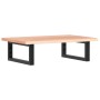 Wall-mounted steel and solid oak wood sink shelf by , bathroom vanities - Ref: Foro24-3302561, Price: 76,00 €, Discount: %