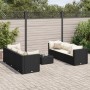 7-piece garden furniture set with black synthetic rattan cushions by , Garden sets - Ref: Foro24-3308024, Price: 458,48 €, Di...