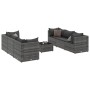 7-piece garden furniture set with gray synthetic rattan cushions by , Garden sets - Ref: Foro24-3308026, Price: 422,70 €, Dis...