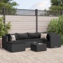 7-piece garden furniture set with black synthetic rattan cushions by , Garden sets - Ref: Foro24-3308219, Price: 478,10 €, Di...