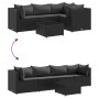 5-piece garden furniture set with black synthetic rattan cushions by , Garden sets - Ref: Foro24-3308011, Price: 381,42 €, Di...