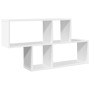 Engineered wood white wall shelf 100x20x53 cm by , Shelves and shelves - Ref: Foro24-848017, Price: 47,43 €, Discount: %