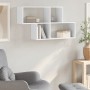 Engineered wood white wall shelf 100x20x53 cm by , Shelves and shelves - Ref: Foro24-848017, Price: 47,43 €, Discount: %