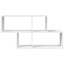 Engineered wood white wall shelf 100x20x53 cm by , Shelves and shelves - Ref: Foro24-848017, Price: 47,43 €, Discount: %