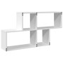 Engineered wood white wall shelf 100x20x53 cm by , Shelves and shelves - Ref: Foro24-848017, Price: 47,43 €, Discount: %