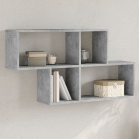 Engineered wood gray concrete wall shelf 100x20x53 cm by , Shelves and shelves - Ref: Foro24-848020, Price: 46,66 €, Discount: %