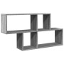 Engineered wood gray Sonoma wall shelf 100x20x53 cm by , Shelves and shelves - Ref: Foro24-848022, Price: 47,42 €, Discount: %