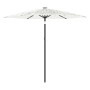 Garden umbrella with white steel pole 268x268x226 cm by , Umbrellas - Ref: Foro24-4005104, Price: 93,88 €, Discount: %