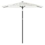 Garden umbrella with white steel pole 268x268x226 cm by , Umbrellas - Ref: Foro24-4005104, Price: 93,88 €, Discount: %