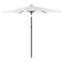 Garden umbrella with white steel pole 268x268x226 cm by , Umbrellas - Ref: Foro24-4005104, Price: 93,88 €, Discount: %