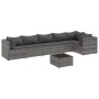 Set de muebles de jardín 7 pzas y cojines ratán sintético gris de , Conjuntos de jardín - Ref: Foro24-3308114, Precio: 490,96...