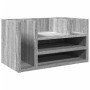 Organizador escritorio madera ingeniería gris 44,5x24x25 cm de , Clasificación y organización - Ref: Foro24-848043, Precio: 3...