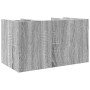 Organizador escritorio madera ingeniería gris 44,5x24x25 cm de , Clasificación y organización - Ref: Foro24-848043, Precio: 3...