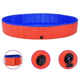 Foldable red PVC dog pool 200x30 cm by vidaXL, Dog products - Ref: Foro24-92600, Price: 82,99 €, Discount: %