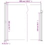 Toldo lateral retráctil crema 200x300 cm de , Sombrillas - Ref: Foro24-4004355, Precio: 98,59 €, Descuento: %