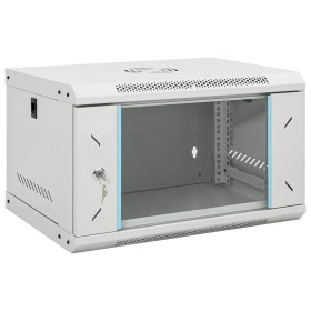 6U 19" IP20 wall-mounted server rack cabinet 53x40x30 cm by , Network storage systems - Ref: Foro24-30259, Price: 88,56 €, Di...