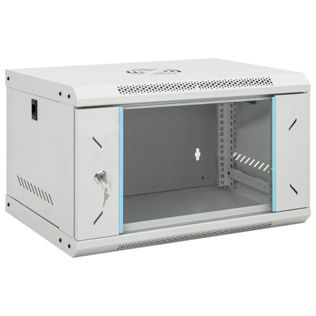 6U 19" IP20 wall-mounted server rack cabinet 53x40x30 cm by , Network storage systems - Ref: Foro24-30259, Price: 82,13 €, Di...