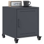 Bedside table in anthracite grey steel, 36x39x43.5 cm by , Nightstands - Ref: Foro24-846618, Price: 65,38 €, Discount: %