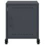 Bedside table in anthracite grey steel, 36x39x43.5 cm by , Nightstands - Ref: Foro24-846618, Price: 65,38 €, Discount: %