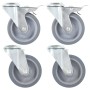 Swivel wheels with pin hole 24 units 100 mm by , Material handling - Ref: Foro24-277894, Price: 133,18 €, Discount: %