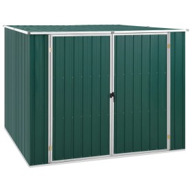 Garden shed made of green galvanized steel, 195x198x159 cm. by , Sheds - Ref: Foro24-46253, Price: 315,10 €, Discount: %