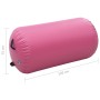 Inflatable gymnastics roll with pink PVC pump 120x75 cm by vidaXL, Yoga and pilates - Ref: Foro24-92715, Price: 84,55 €, Disc...