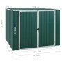 Gartenhütte aus grünem feuerverzinktem Stahl 195x198x159 cm von , Schuppen - Ref: Foro24-46253, Preis: 314,68 €, Rabatt: %