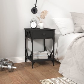 Mesitas de noche 2 uds madera contrachapada negro 40x42x60 cm de , Mesitas de noche - Ref: Foro24-826336, Precio: 82,57 €, De...