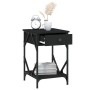 Mesitas de noche 2 uds madera contrachapada negro 40x42x60 cm de , Mesitas de noche - Ref: Foro24-826336, Precio: 82,47 €, De...