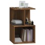 Bedside tables 2 units plywood brown oak 35x35x55 cm by , Nightstands - Ref: Foro24-815188, Price: 67,57 €, Discount: %