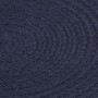 Round individual placemat set of 4, plain navy blue cotton, 38 cm. by , Placemats - Ref: Foro24-133850, Price: 22,23 €, Disco...